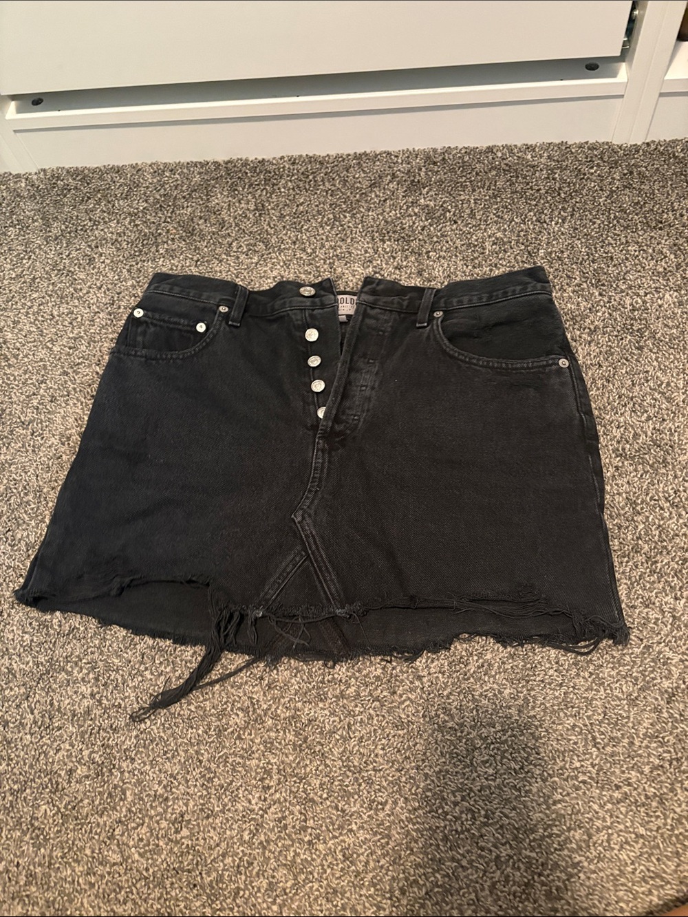 Agolde Quinn denim skirt
